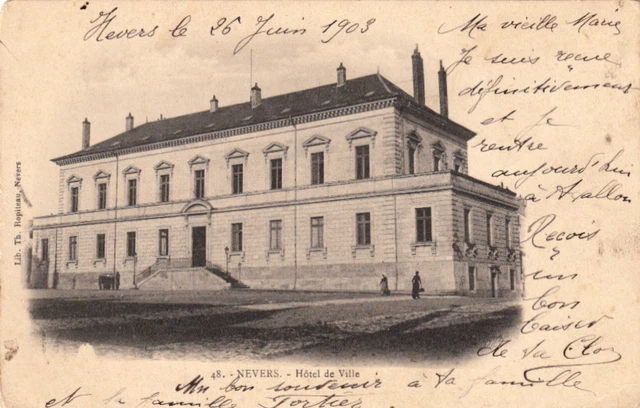NEVERS 48 City Hall stamped 1903