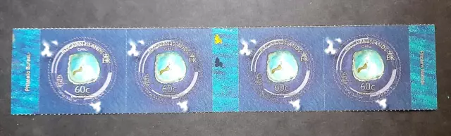 Pitcairn Islands "SPACE ~ SATELLITE ~ DIGITAL GLOBE" MNH Gutter Strip of 4, 2008