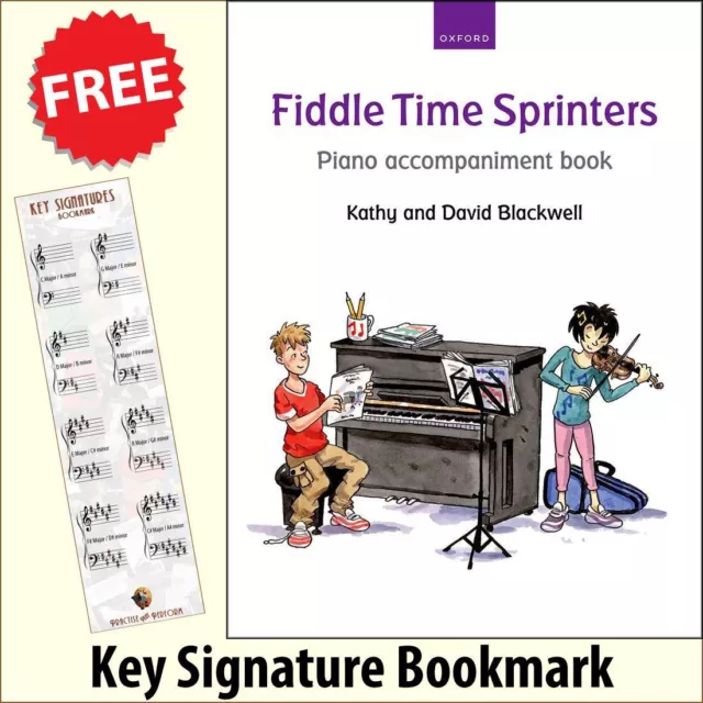 Fiddle Time Sprinters Piano Accompaniment Music Book+FREE Key Signature Bookmark