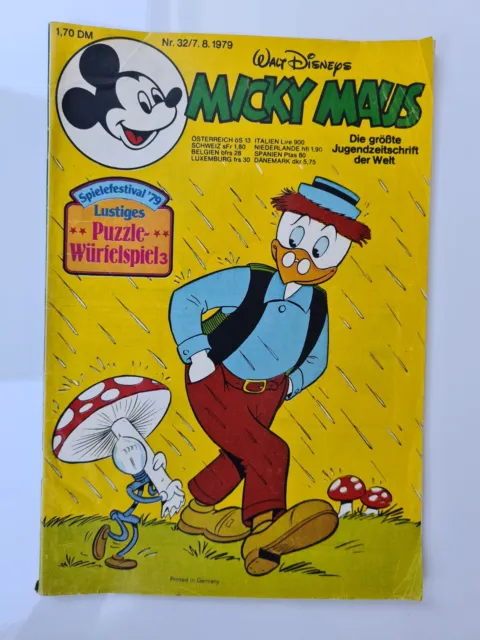 Micky Maus Hefte Walt Disney Sammler alte Ausgaben Nr. 32/07.08. 1979