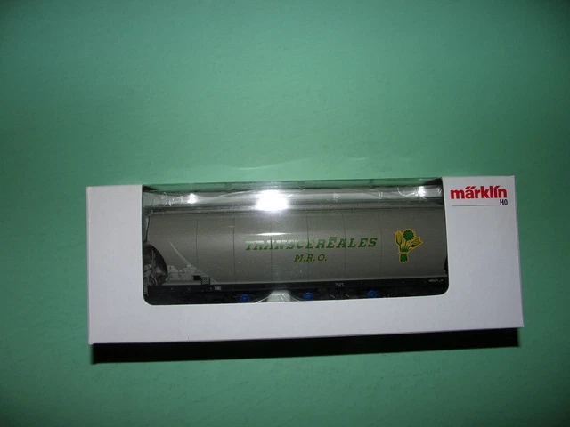 Coffret de 3 wagons HO céréaliers Märklin, référence 46346 - Modélisme