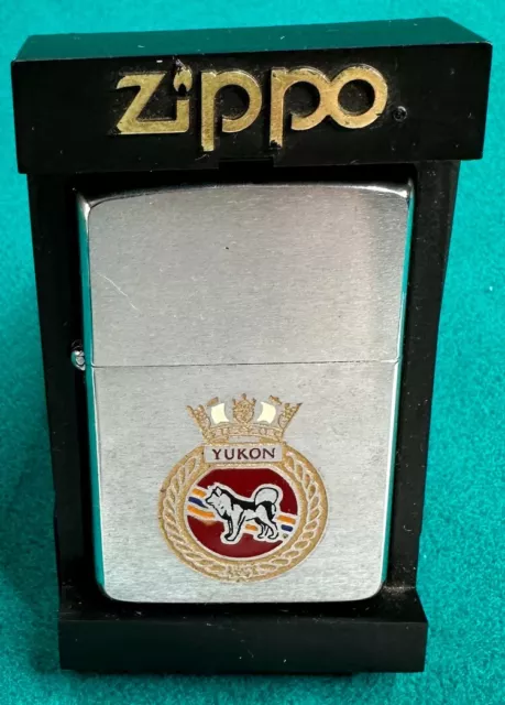 Vintage Zippo H.M.S. Yukon Lighter, Unfired