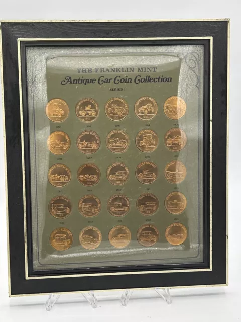 The Franklin Mint Antique Car Coin Collection Bronze Series 3 1901-1925