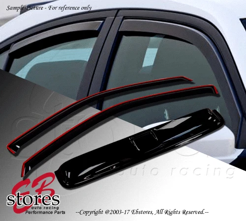 Vent Shade In-Channel Window Visor Sunroof T2 3pc Fit Ford Ranger 88-92 2 Door
