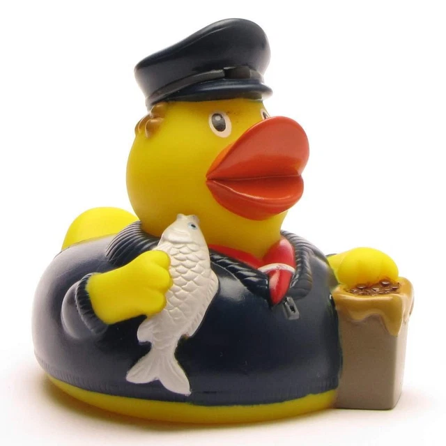 Papera Di Gomma Nera Merle - 7,5 Cm, Con Cigolio, Per Bagno E Collezionismo - Foto 2