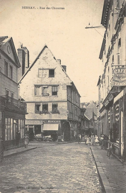 Cpa 27 Bernay Rue Des Charettes