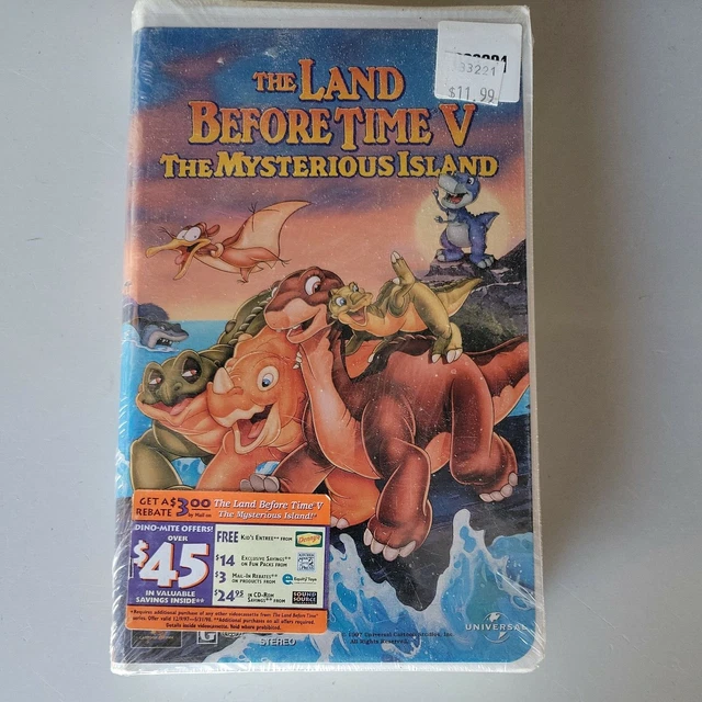 THE LAND BEFORE Time V: The Mysterious Island (VHS, 1997, Clamshell ...