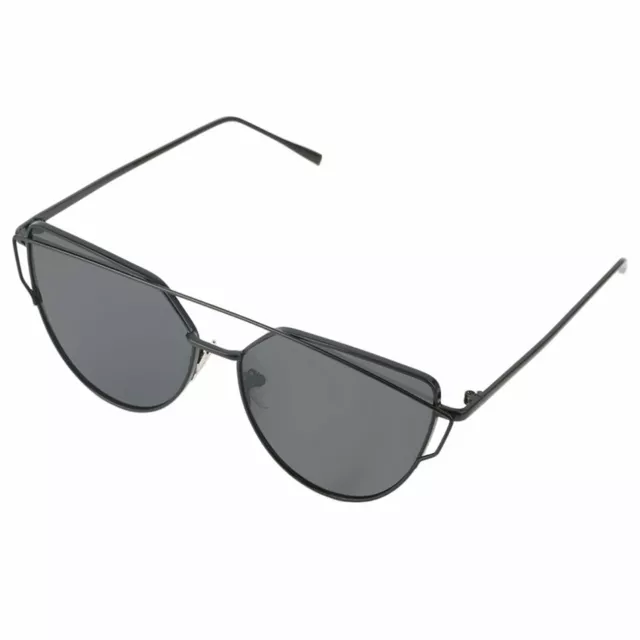 RetroUV® neue Cat Eye Aviator Sonnenbrille Frauen Mode Retro Metallrahmen