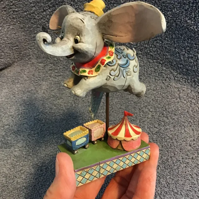 Disney Dumbo Figure JIM SHORE FAITH IN FLIGHT Broken Feather