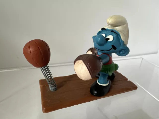 Smurf Boxer  Peyo Schleigh Figure Toy Schlumpfe Vintage Complete