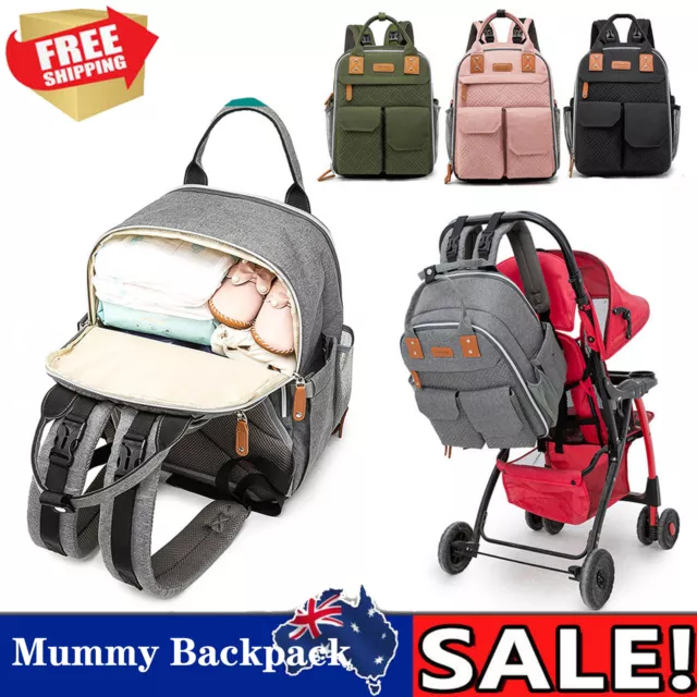 Putybudy Mummy Backpack Maternity Nappy Diaper Baby Diaper Nappy Bag Large NEW