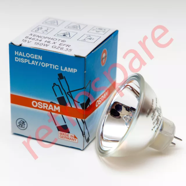 A1/232 15v 150w EFP OSRAM CINE PROJECTOR BULB - Fits Elmo ST1200 - Sankyo 800