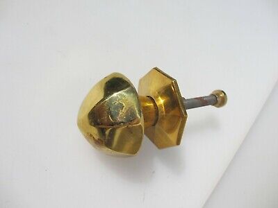 Vintage Brass Centre Door Knob Handle Pull Old Plate Victorian Antique STYLE