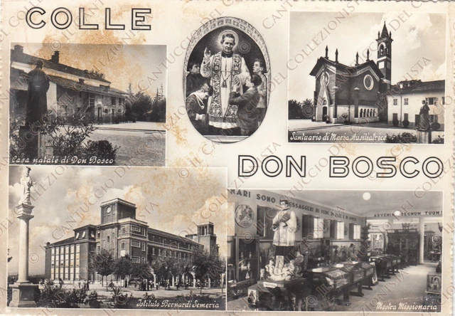 Colle Don Bosco vedutine Asti Cartolina
