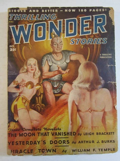 Thrilling Wonder Stories Pulp Vol. 33 #1  Oct 1948 VG- Bergey Cover! Finlay Art!