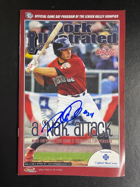 Mike Cervenak Signed Lehigh Valley Ironpigs PORK ILLUSTRATED Autograph