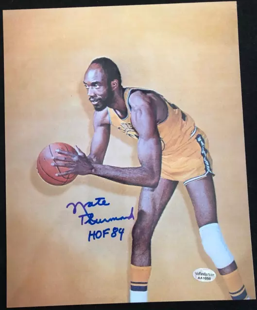 Nate Thurmond Signed "HOF 84" Autographed 8x10 Photo Golden State Warriors - COA