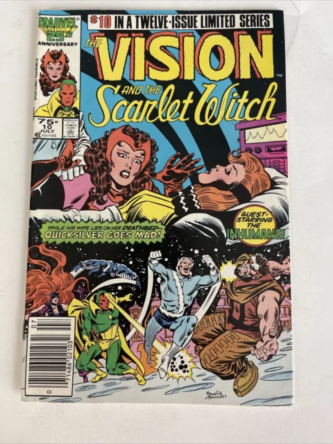 Vision and the Scarlet Witch #10 Comic Book 1986 Marvel Comics