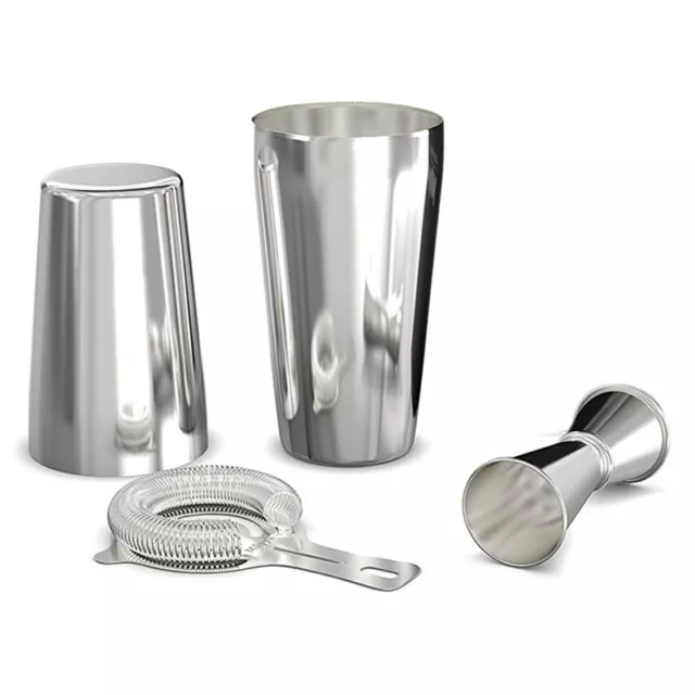 Cocktail Shaker Set: Professional Boston Shaker, Passoire à Cocktail et EnsembR4