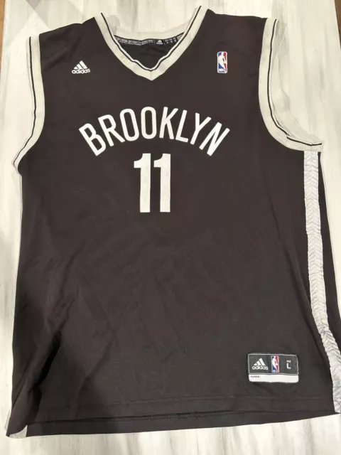 Adidas Mens Basketball Jersey L Brooklyn Nets Brook Lopez 11 Black White