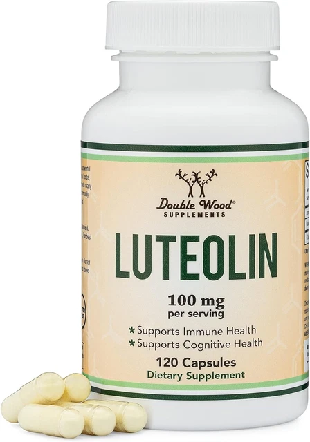 Luteolin Supplement 100Mg Servings (120 Capsules, Manufactured in the USA) Poten