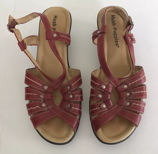 Hush Puppies Red Comfort Sandals Size 39