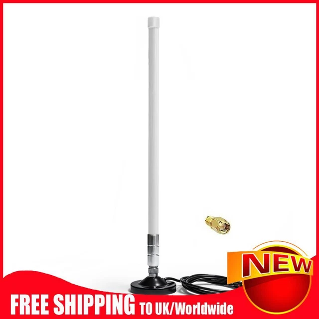 5dBi 858-878MHz for Helium Hotspot Miner Antenna+Magnet Base (55cm White)