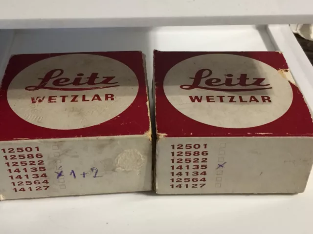 Tubo de extensión Leica Leitz Wetzlar 14134/1+2 y 14135 anillo intermedio-143