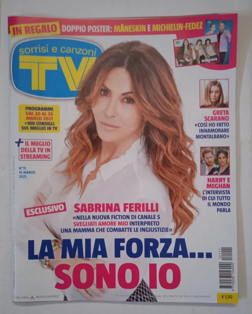 TV SORRISI E canzoni 11/2021 con doppioposter Maneskin/Michielin/Fedez Mondadori EUR 16,00 TV SORRISI E canzoni 11/2021 con doppioposter Maneskin/Michielin/Fedez Mondadori EUR 16,00