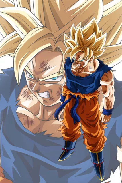 Dragon Ball GT Poster Vegeta Goku Fusion Gogeta SSJ4 12in x 18in Free  Shipping