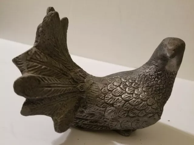 Vintage Cast Metal Bird Figurine