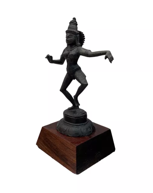 Antique / Vintage Dancing Parvati Statue Figure - Indian Deity