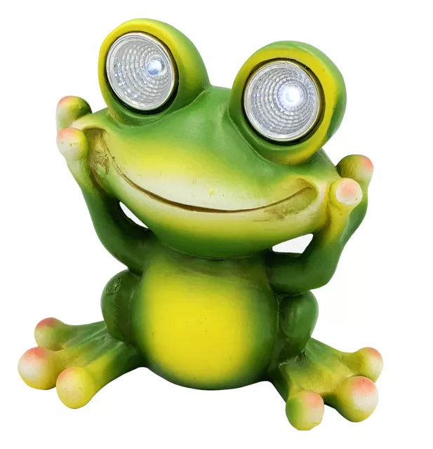 Solar Powered Frog Outdoor LED Garden Light Decor (Hear - NO)