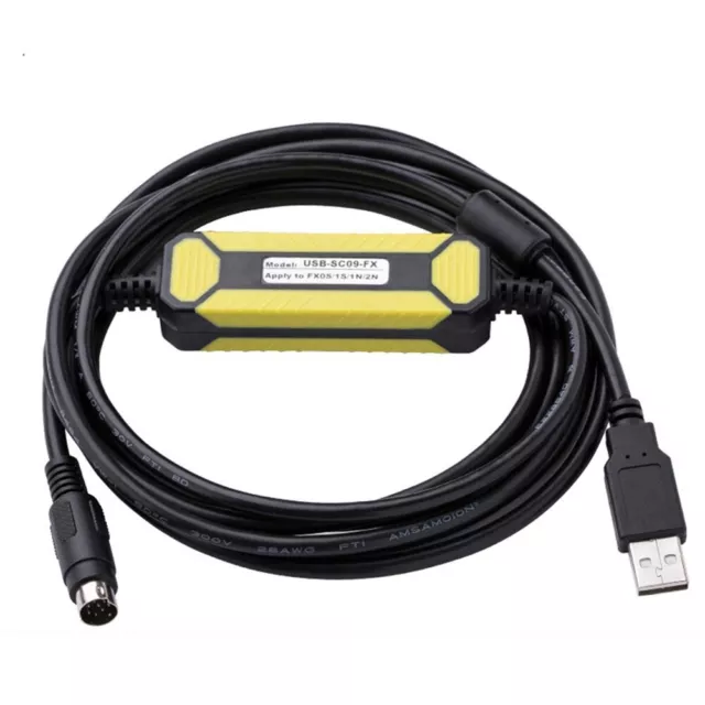 Câble de programmation USB SC09 FX pour FX1S/1N/2N/3U/3G plc lumières DEL (jau