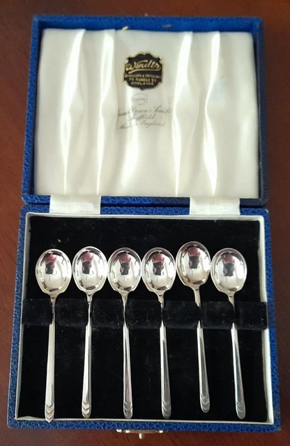 ▼James Dixon & Sons　JD＆S　シルバー　スプーン　1972年 Made in England, JD&S (James Dixon [Deakin] and Sons). A1
