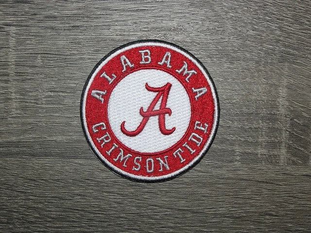 Alabama Crimson Tide Official Round Logo Patch - Iron On Or Sew On - Football Season