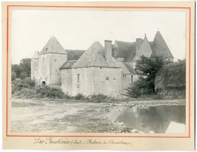 France, Les Fouchards, château de Buranlure  vintage silver print Tirage arg