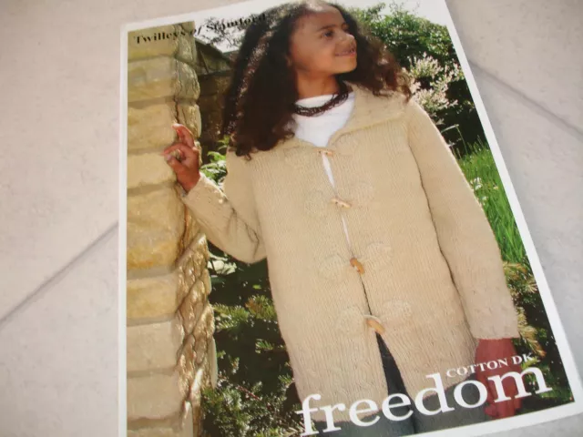 Child's knitted Toggle Jacket Knitting Pattern DK Twilleys of Stamford