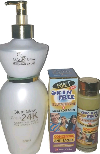Lait éclaircissant Magic Glow Au Glutathione - Concentré Peeling 500 Ml - Soin Nuit Suisse