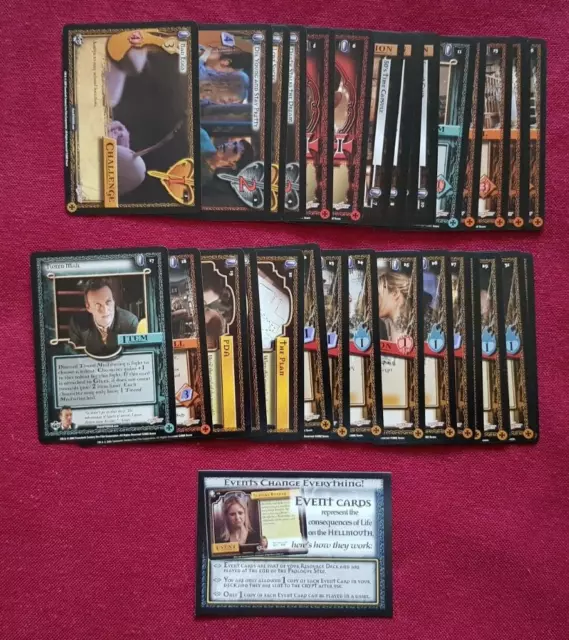 Buffy BTVS Angels Curse TCG CCG Common Full Set 1-32 (Limited) Card Game