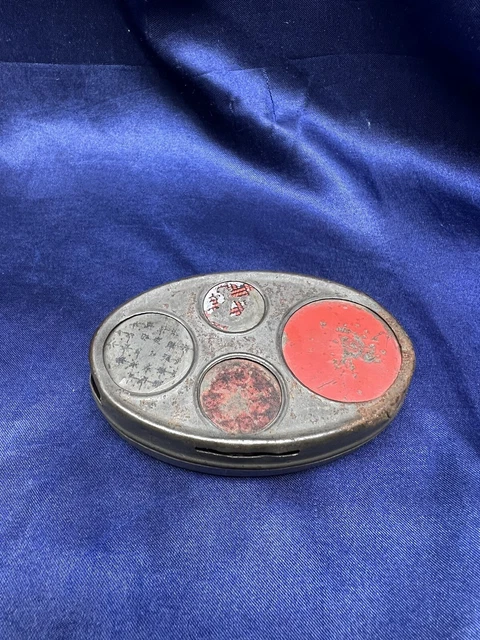 Antique Tin Change , Coin Dispenser , Holder Patent 1878