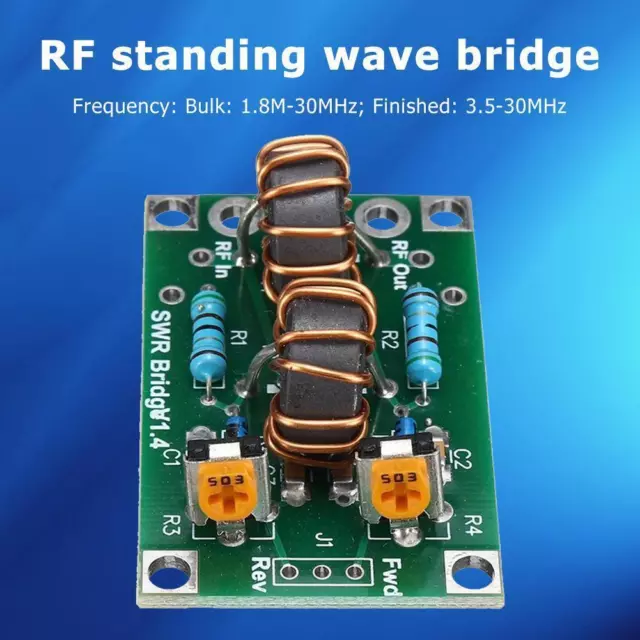 3,5–30 MHz HF-SWR-Stehwellenverhältnis-Brücken-Hochfrequenz-Kit (komplettes Set)
