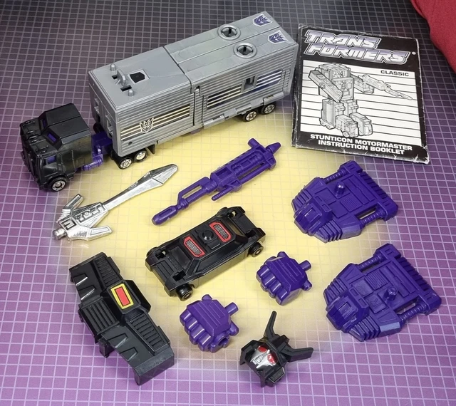 HASBRO TRANSFORMERS G1 Decepticon Stunticon Motormaster vintage ...