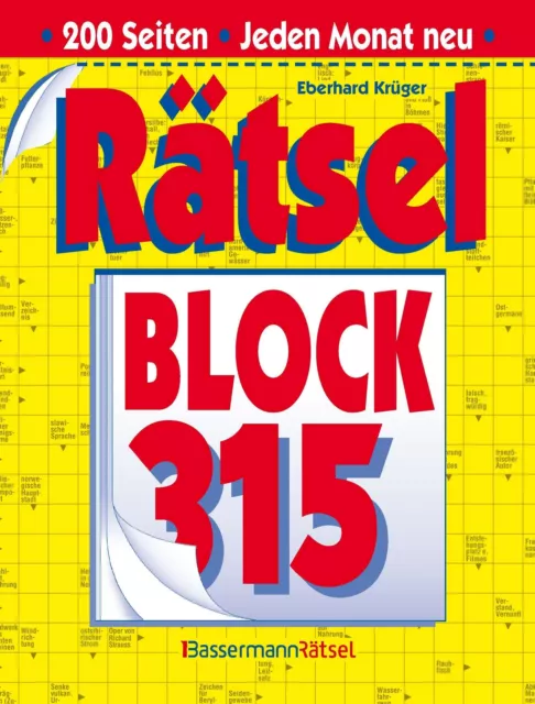 Rätselblock 315 (5 Exemplare à 2,99 EUR) Eberhard Krüger Taschenbuch Deutsch