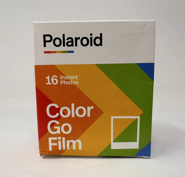 Película a color Polaroid Go, paquete doble, 16 fotos, película para cámara instantánea