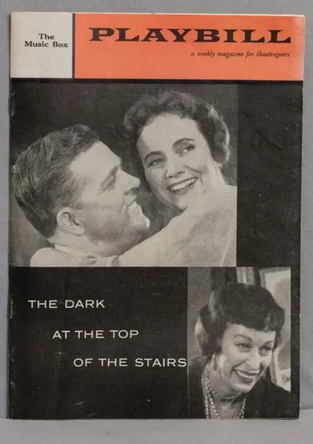 Vintage Playbill The Dark Im Top Of The Stairs Spieldose Juli 14 1958 Drt