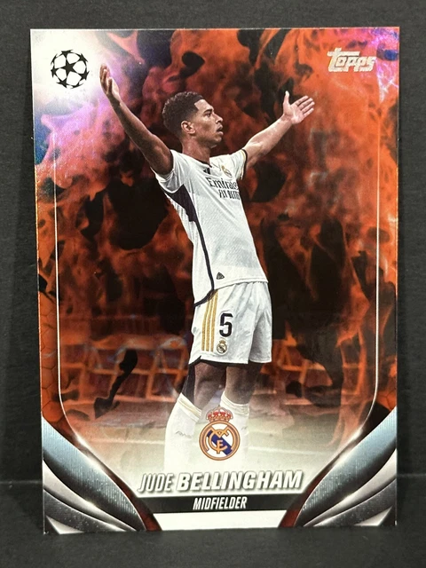 2023-24 TOPPS UEFA Club Competitions Real Madrid Jude Bellingham Orange Inferno EUR 33,10
