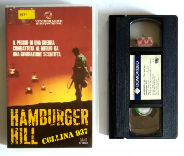 Vhs Film Ita Azione Hamburger Hill Collina 937 Domovideo 1987 Ex Noleggio (K5)
