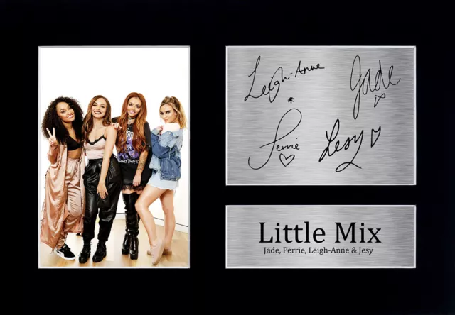 Little Mix Signed A4 Framed Printed Autograph Poster Print Music The Band Gift