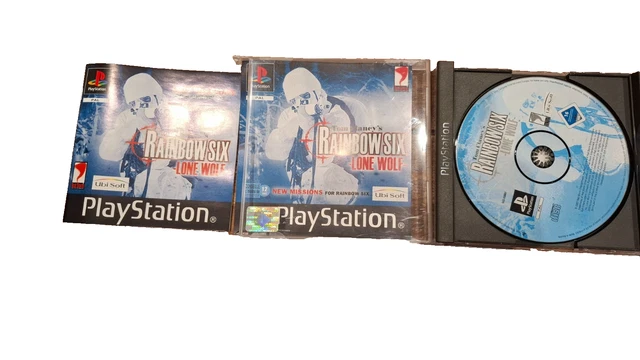 Jeu PS1 - Tom Clancy's Rainbow Six: Lone Wolf - Version PAL Complète En Boîte - Bon état, Fonctionne Parfaitement
